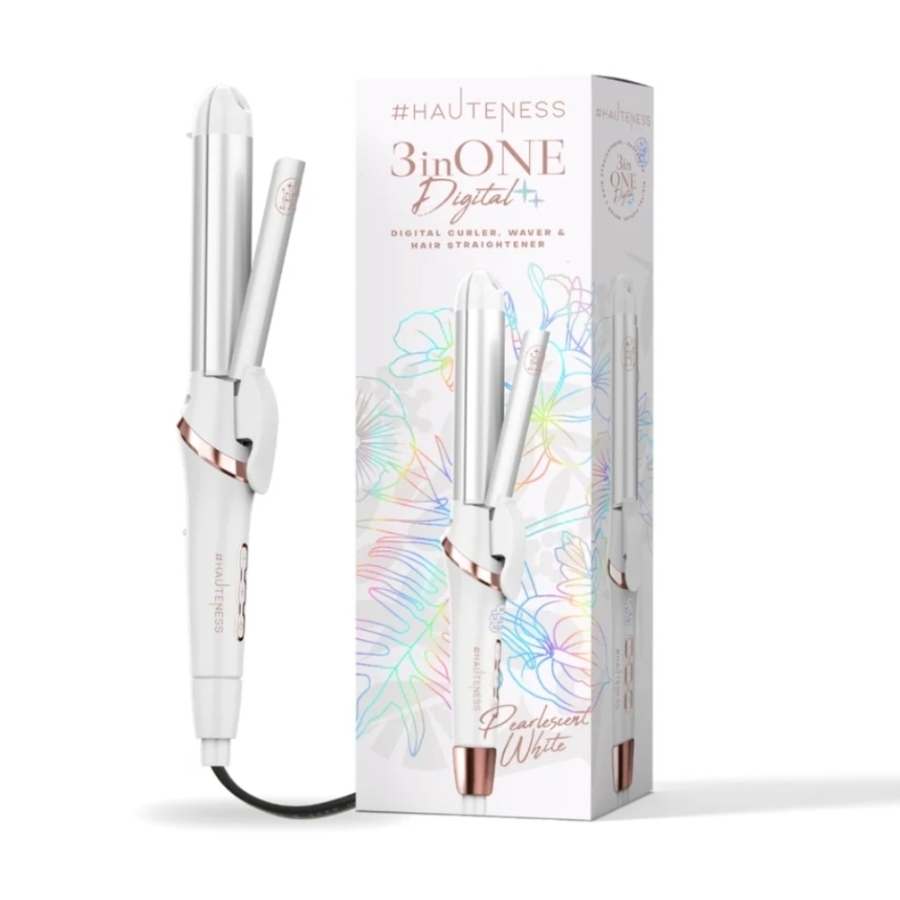 HAUTENESS - 3 in ONE Multistyler Flat Iron & Curling System, NWT